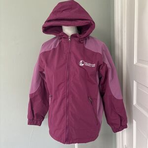 Yellowstone National Park Womens Full-Zip Jacket Coat Pink Arctic Image Size XS